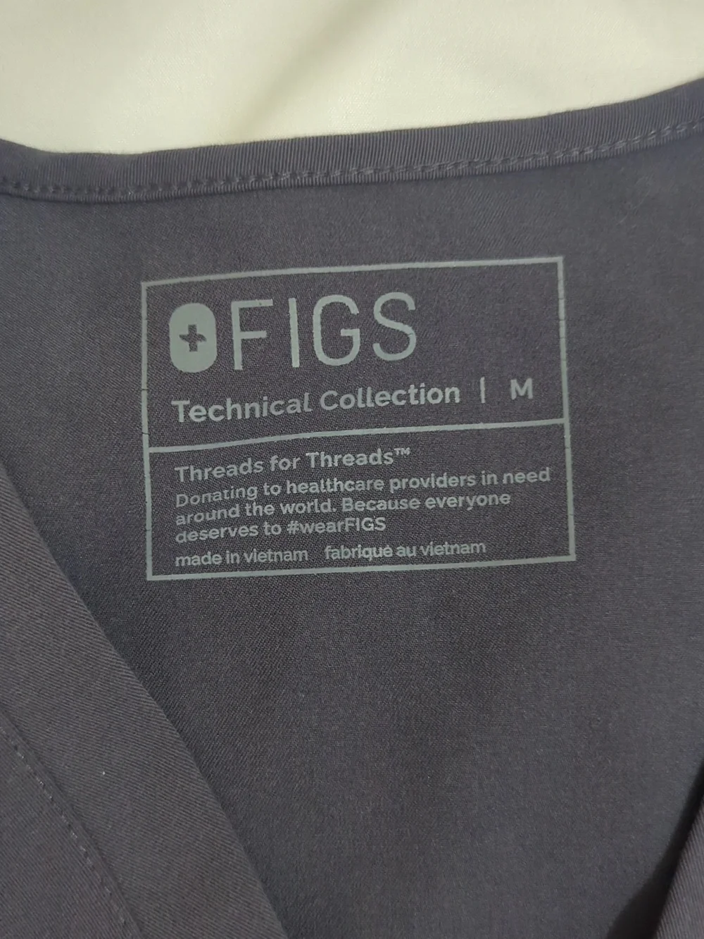 Figs Catarina One-Pocket Scrub Top, Color Gray Size M